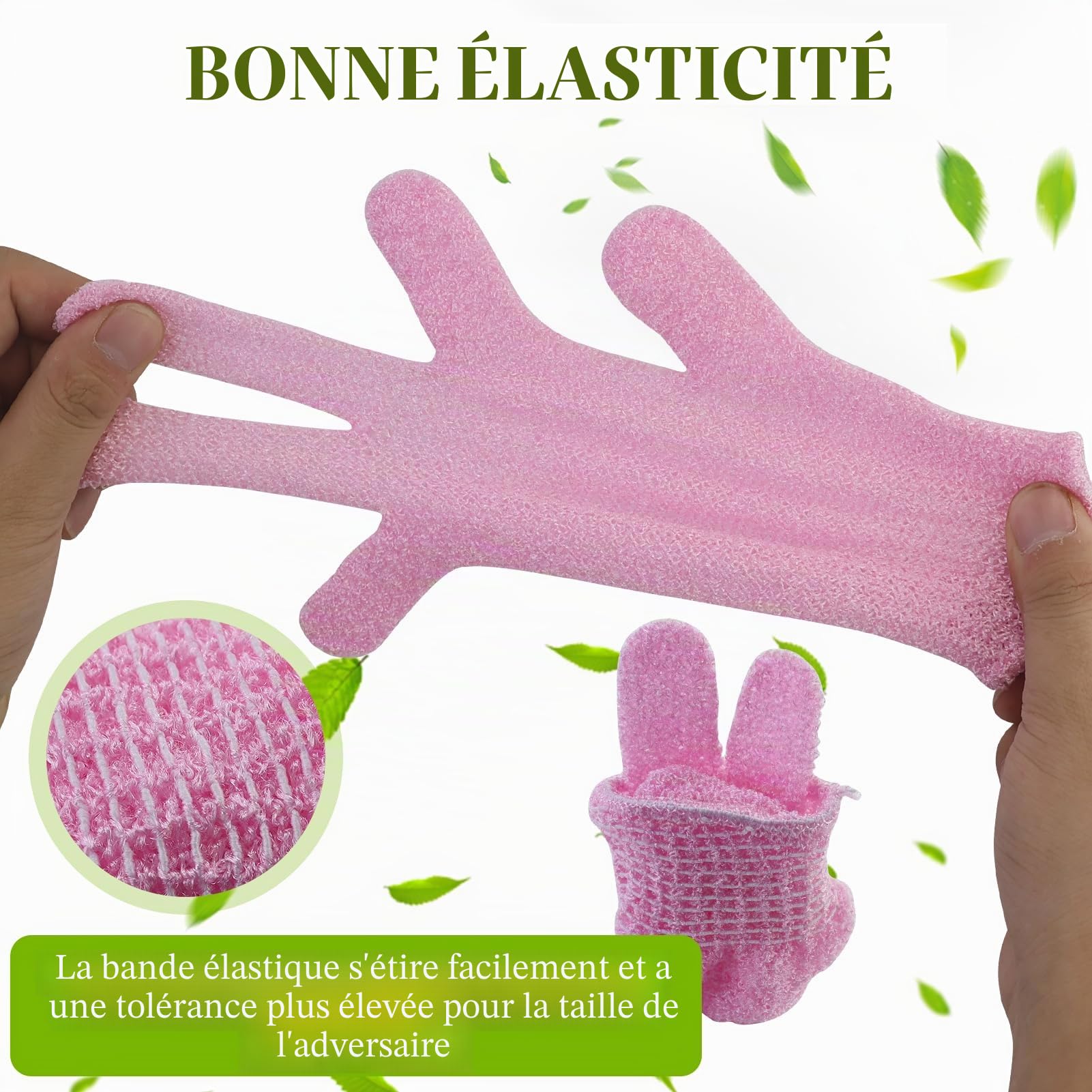 Lot de 10 gants exfoliants de couleur bonbon pour le corps et le visage - Gants exfoliants pour femme - Pour douche, spa et massage