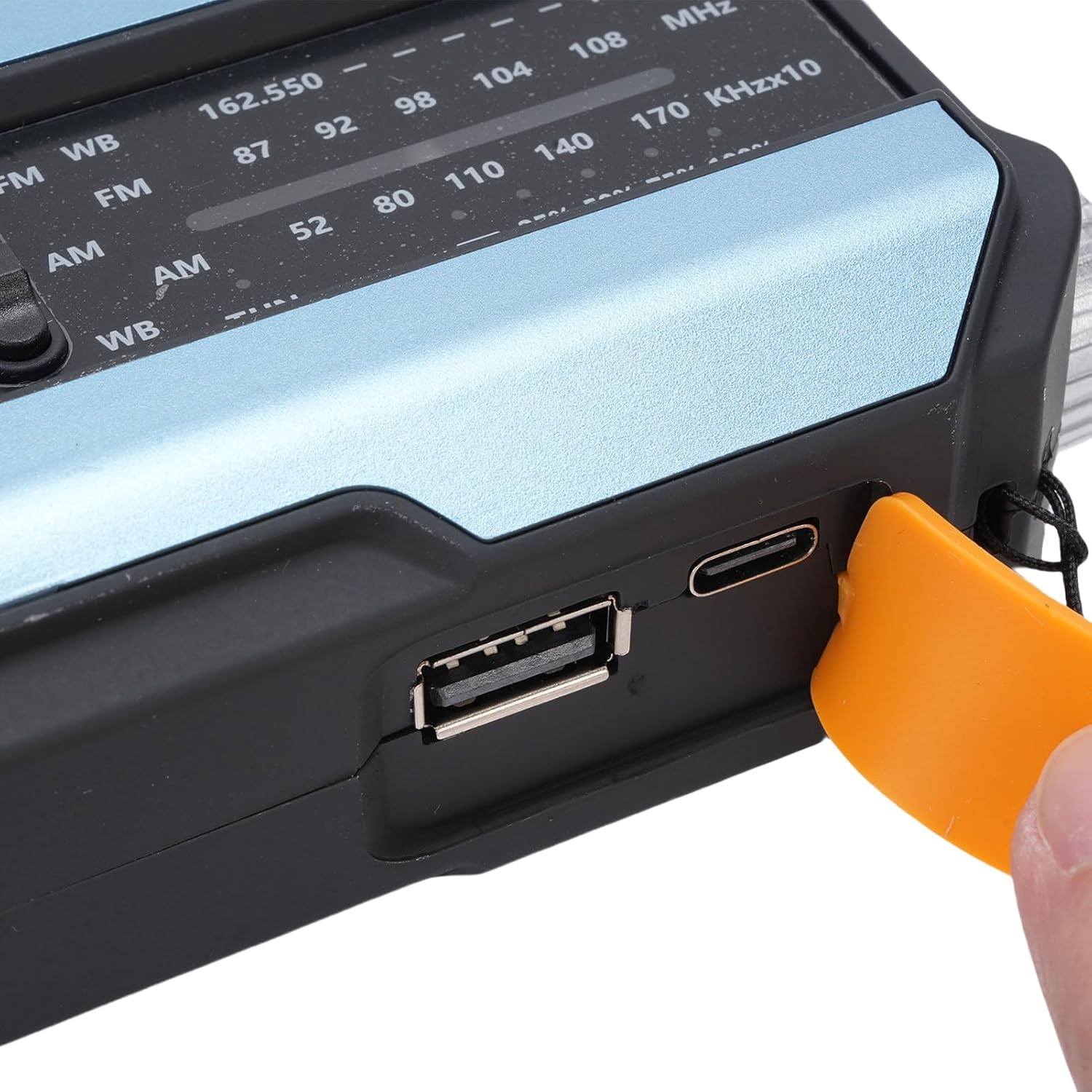 Emergency Radio AM FM NOAA Weather with Hand Crank Solar Charger 2000mAh Battery LED Flashlight for Power Outage Survival