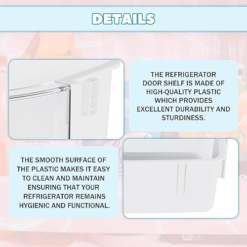 Miniatura 4 de Kojem DA97-12935A - Estante de repuesto para puerta de refrigerador compatible con Samsung RF220NCTABC RF220NCTASP RF220NCTASR RF220NCTAWW -