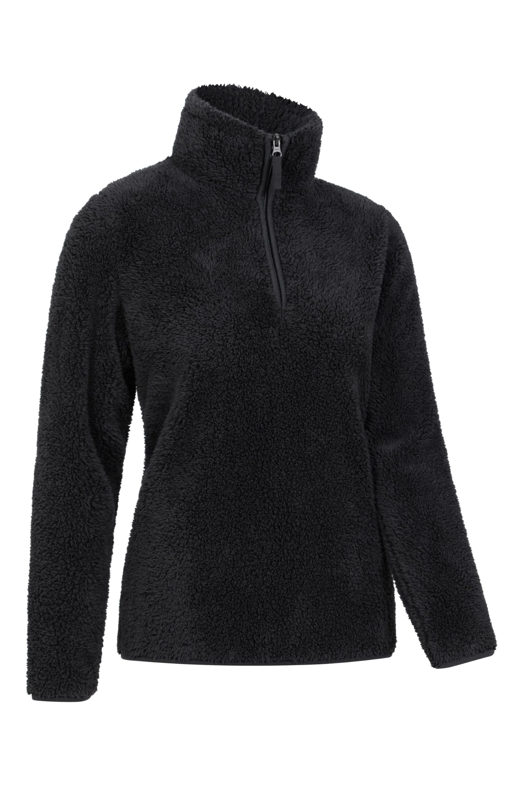 Mountain Warehouse Polaire Teddy pour Femme - Sweat-Shirt Chaud et Confortable, Haut à Demi zippé, Pull léger, Anti-Peluches - Idéal pour l'extérieur, Le Sport, l'hiver