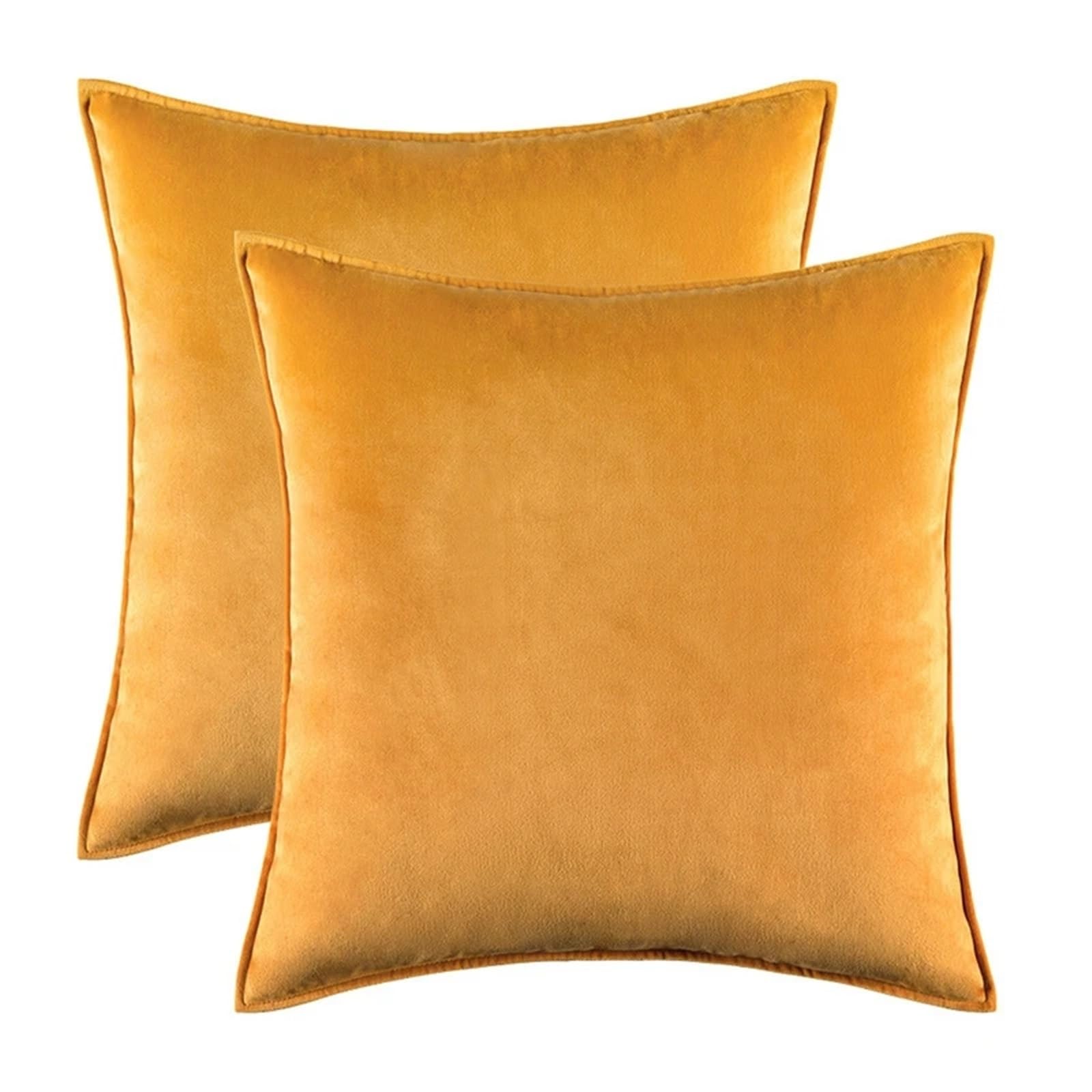Funda De Almohada De Pana Juego de 2 Fundas de cojín Decorativas de Terciopelo for Halloween, Ideales for Dormitorio. Medidas: 30x50cm/45x45cm/50x50cm/60x60cm(Bind Gold,45x45cm 2pcs Cover)