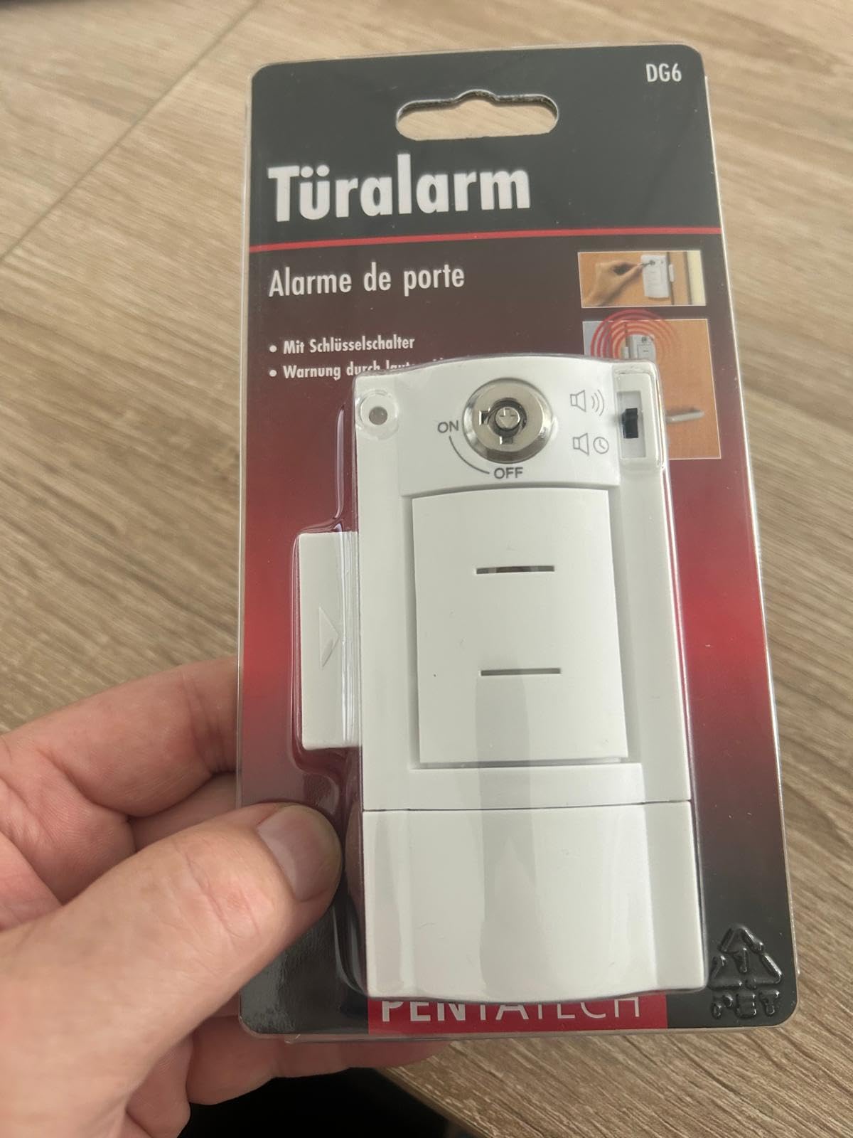 Allarme per porta con chiave 95 dB DG6