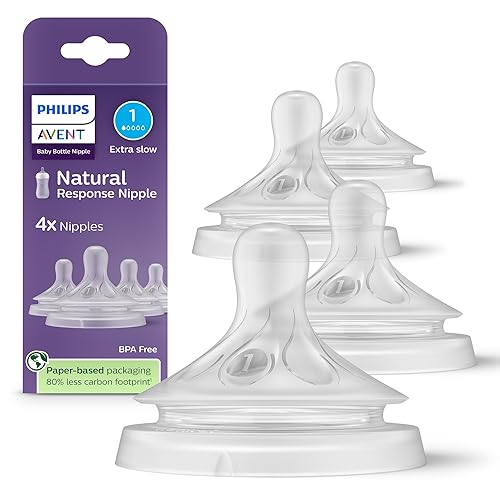 Miniatura 3 de Philips Avent Tetinas de respuesta natural, flujo rápido (flujo 4), paquete de 4, SCY964/44