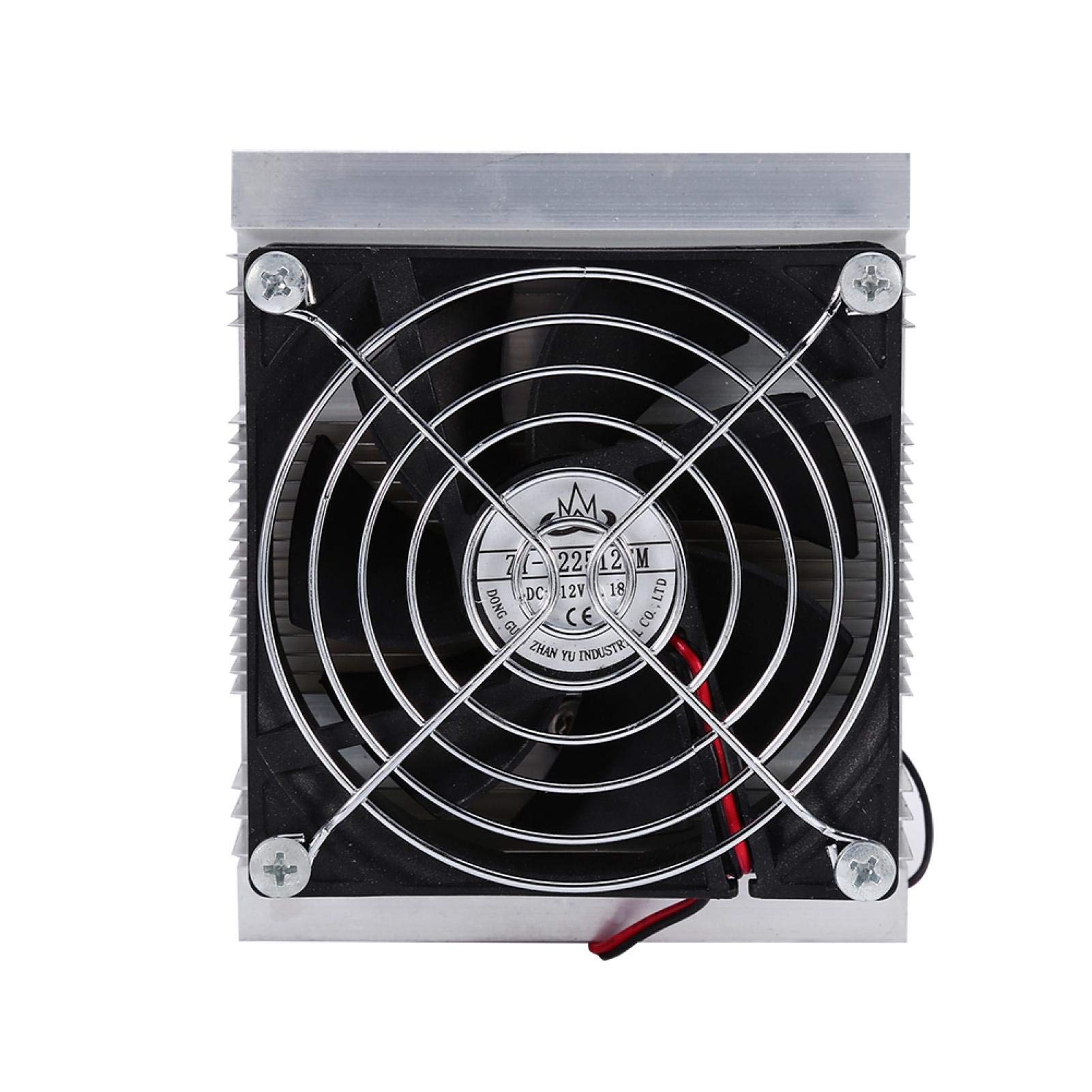 Akozon Peltier termoeléctrico Kit de de refrigeración de semiconductores de refrigeración Kit de ventilador de bricolaje Enfriador necesita 12V DC 6A Power