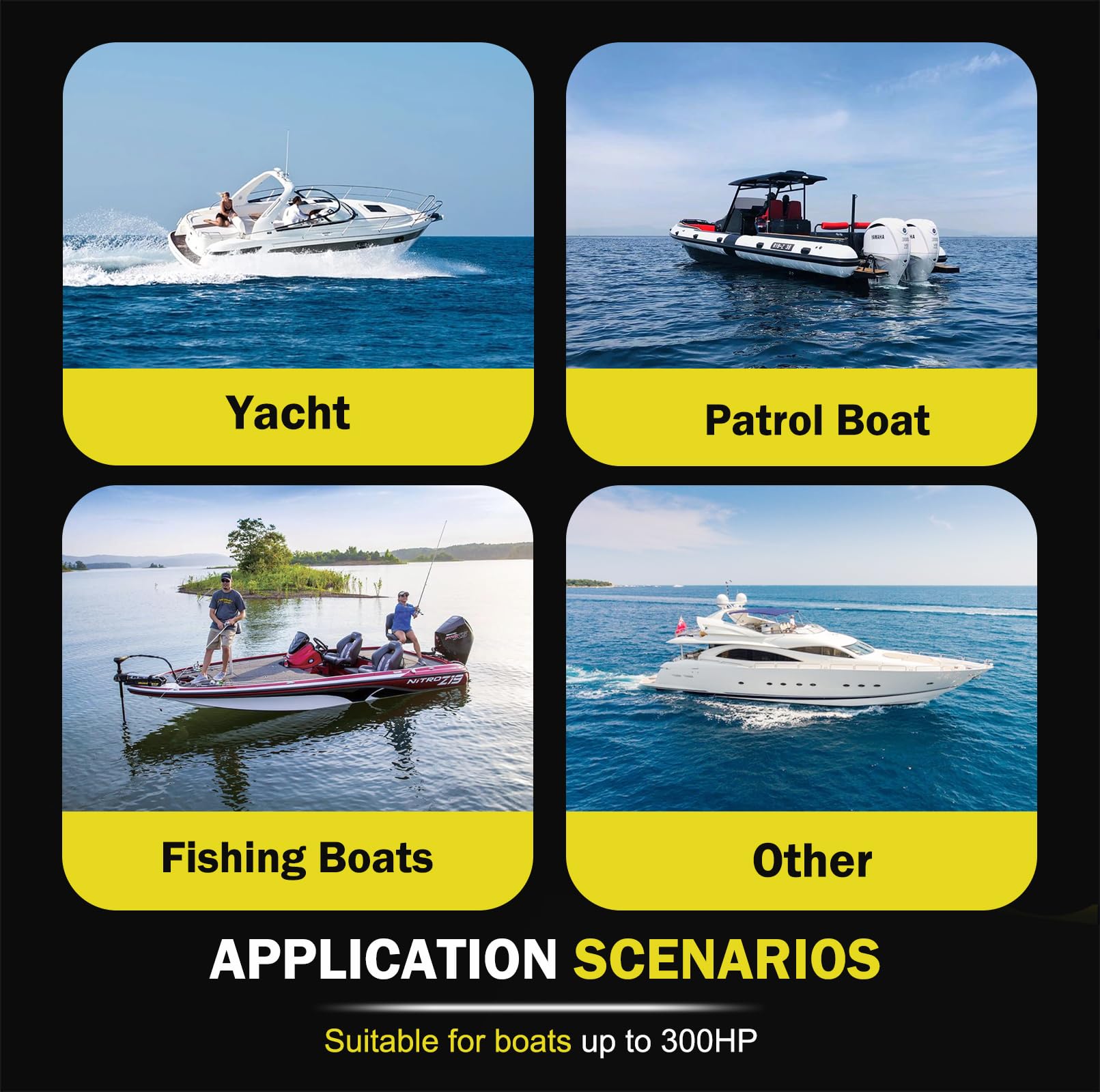 300HP Outboard Hydraulic Steering Kit with 13