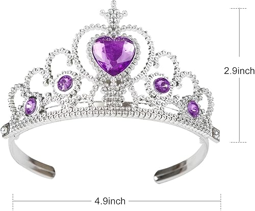 Miniatura 4 de Accesorios de joyería de corona de sirena para niñas, disfraz de princesa, collar de tiara, suministros de fiesta de Halloween, Resina