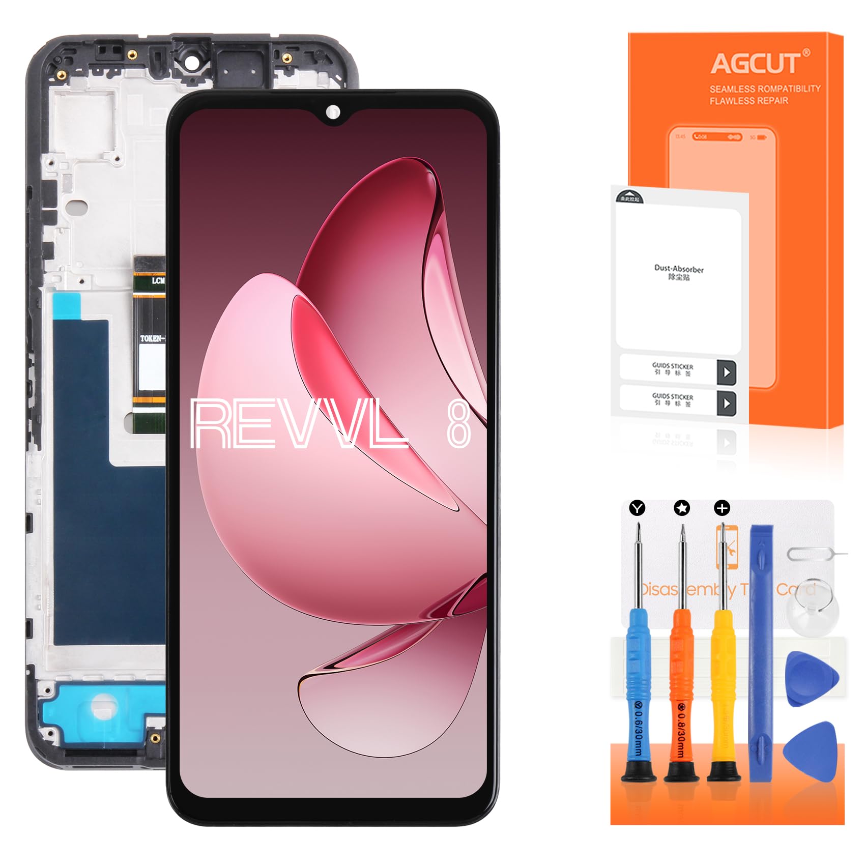 スマートフォン本体 Mobile Repair R Amazon.com: for T-Mobile Revvl 8 Screen Replacement for T-Mobile