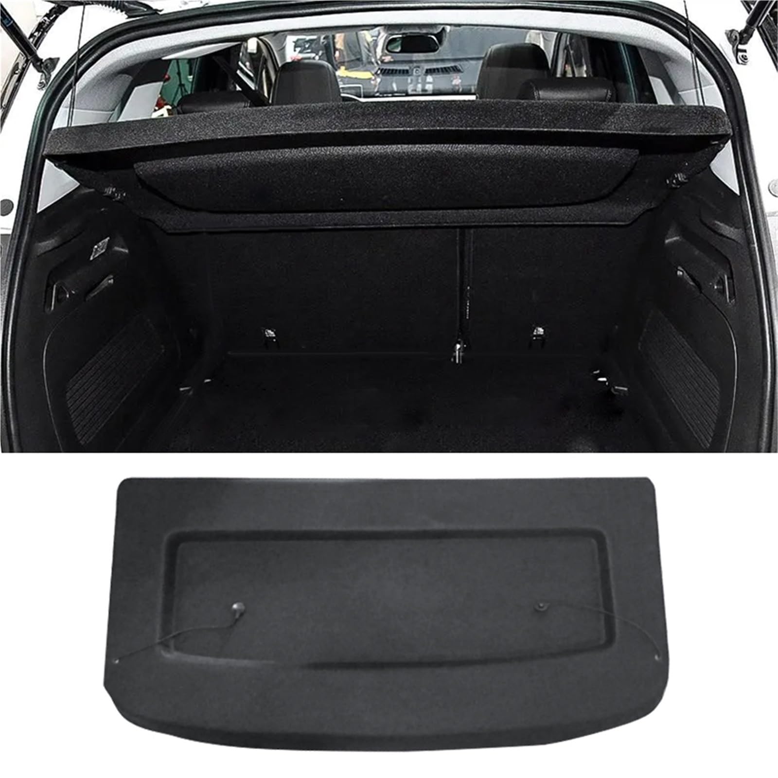 Nicht Versenkbare Trunk Cargo Abdeckung Für Vauxhall Für Crossland X 2019 2020 2021 Paket Rack Schild Auto Dekoration Innen Gepäckraumabdeckung