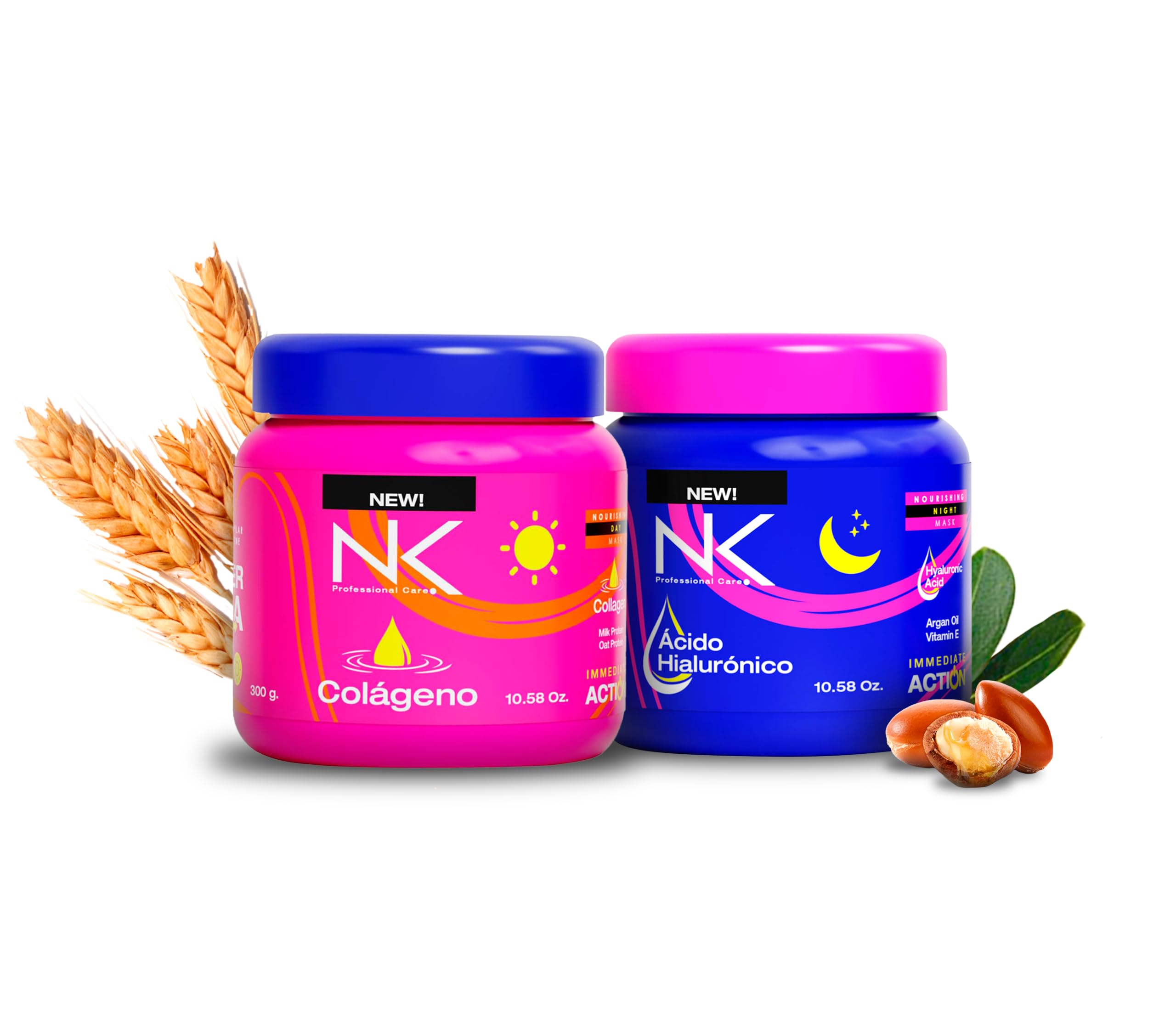 Amazon.com: NK Nourishing Hair Mask Kit – Argan Oil, Hyaluronic