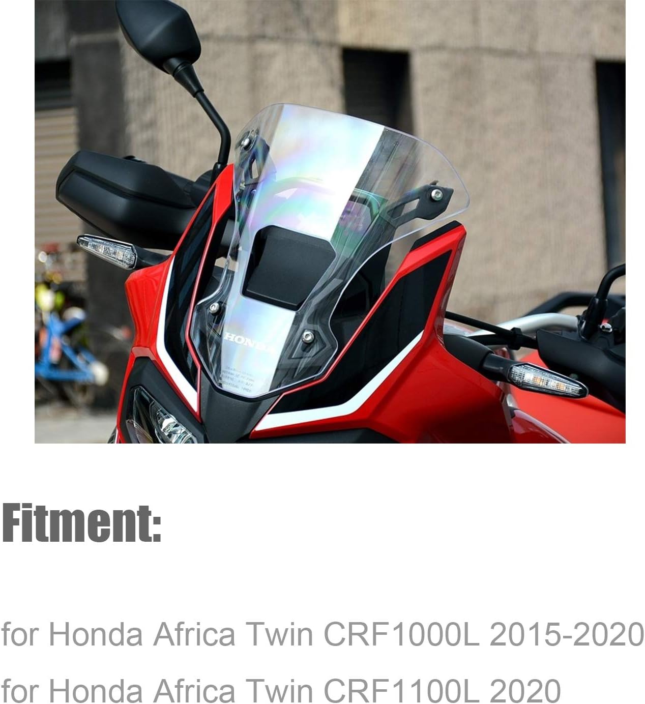 Motorcycle Front or Rear Turn Signal Indicators Compatible with Honda Africa Twin CRF1000L 2016-2019(Smoke)