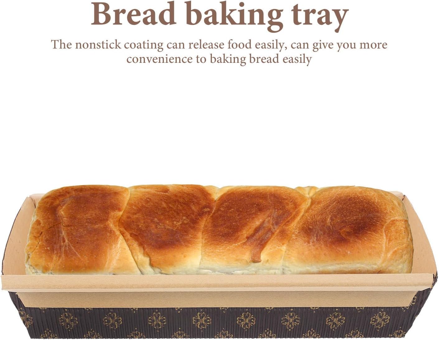 25pcs Large Rectangular Paper Loaf Pans Corrugated Boat-shaped Baking Trays Disposable Oil-resistant Cake Paper Molds for Bread Baking Packaging Supplies