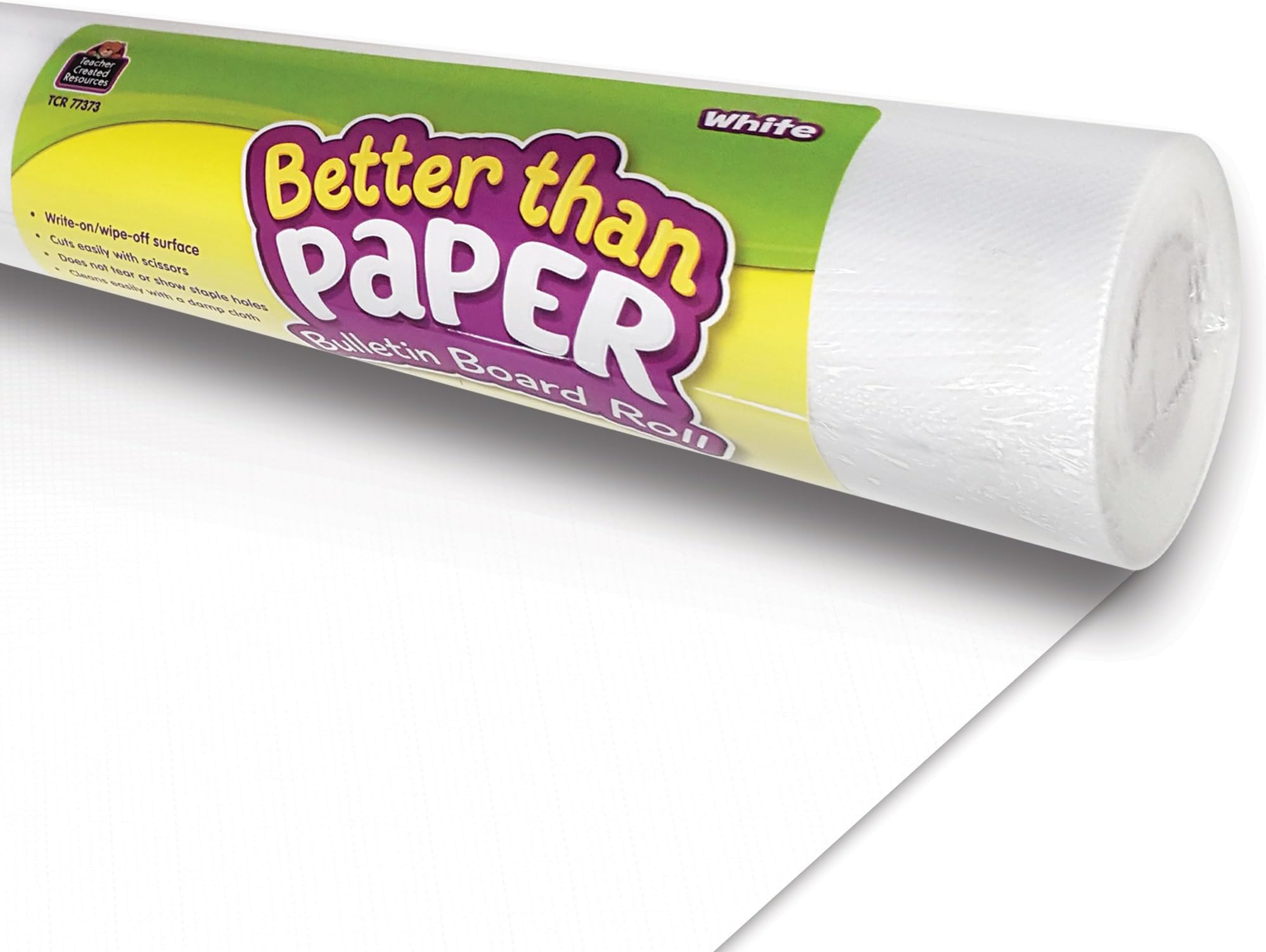 Teacher Created Resources Better Than Paper Bulletin Board Roll, 4 Ft X 12 Ft, White