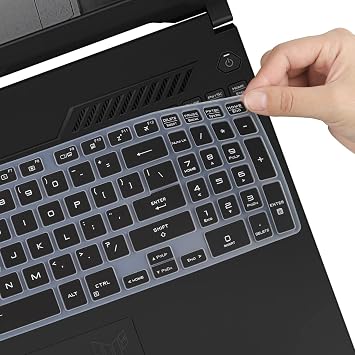 Keyboard Cover for ASUS TUF F16/TUF A16 2026 2025 2024, TUF A15 F15 FA507UI/UV/UU FX507ZC, TUF A17 F17 FA707RC/RE/RW/RM FA707XI/XV/XU/NV (NOT FIT 2022 or Older A15 A17 F15 F17) -Black