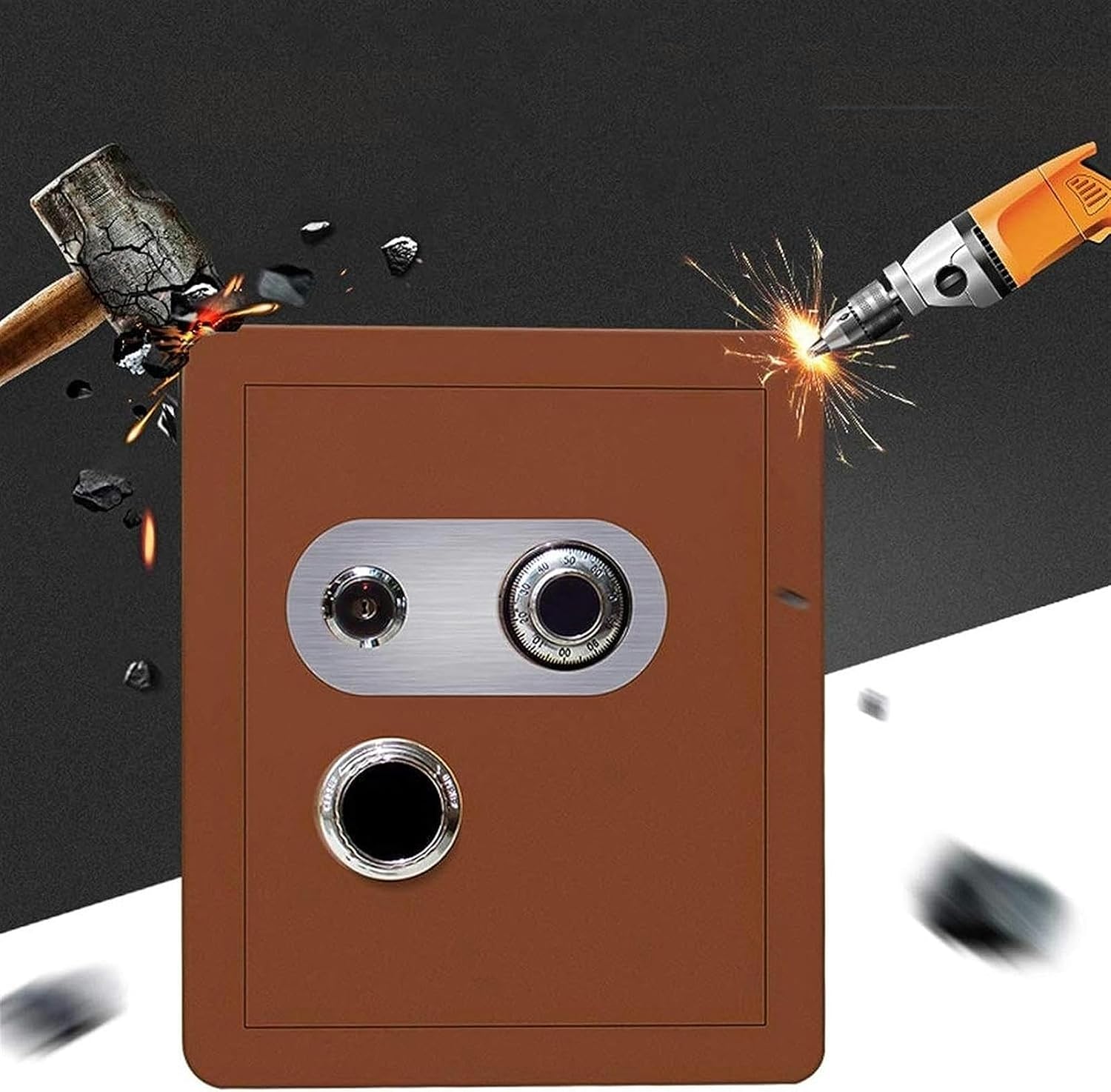 Safe and Lock Box - Safes and Lock Boxes, Money Box, Safety Boxes for Home, Digital Steel Alloy Drop Safe, Includes Keys,