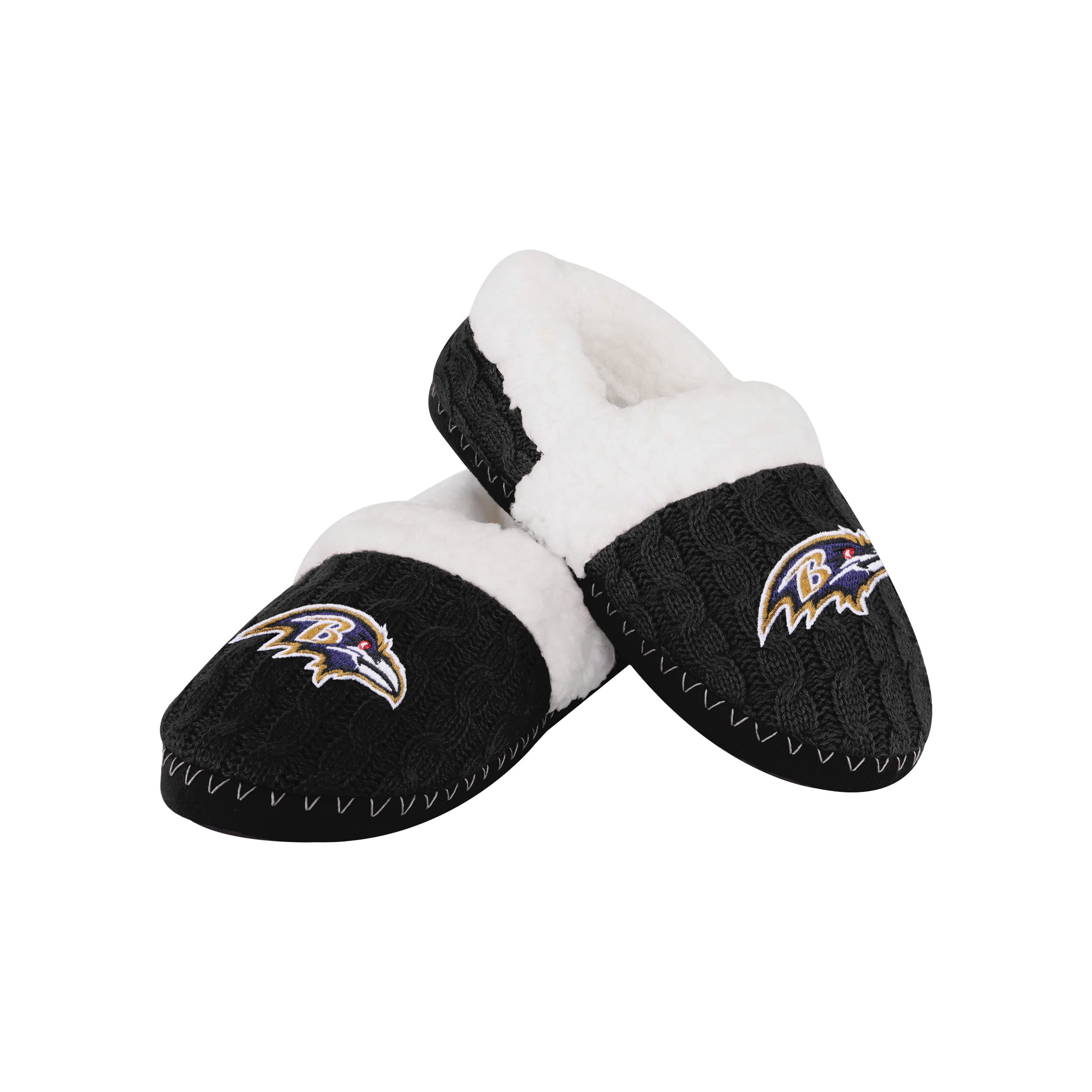 FOCO Womens NFL Team Color Moccasin Slippers