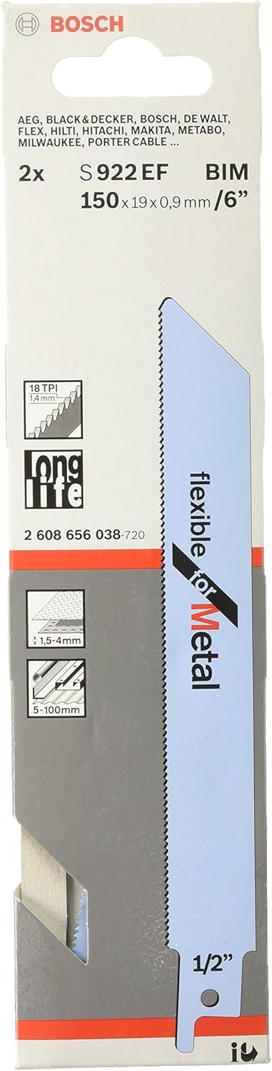 Bosch 2608656028 Sabre Saw Blade, White, 150 mm - Image 3