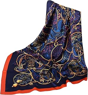 Sponsored Ad - Scarves Boho Women Bandana Silk Scarf Feeling Headband Bandanas Printed Scarf A102