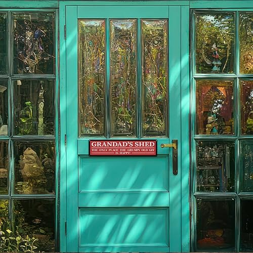 Miniatura 5 de Regalo de metal para el día del padre, letrero de metal retro, decoración de cueva de hombre, cobertizo del abuelo, The Only Place The Grumpy Old