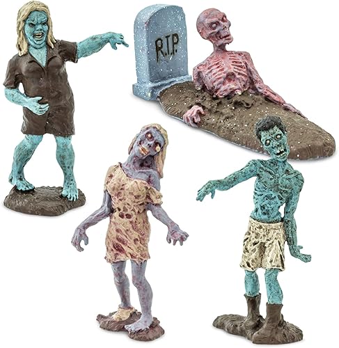 Miniatura 3 de Safari Ltd. Zombies Super Toob - Figuras de zombies en miniatura para exhibición de Halloween y juego imaginativo - Figuras de juguete para niños,