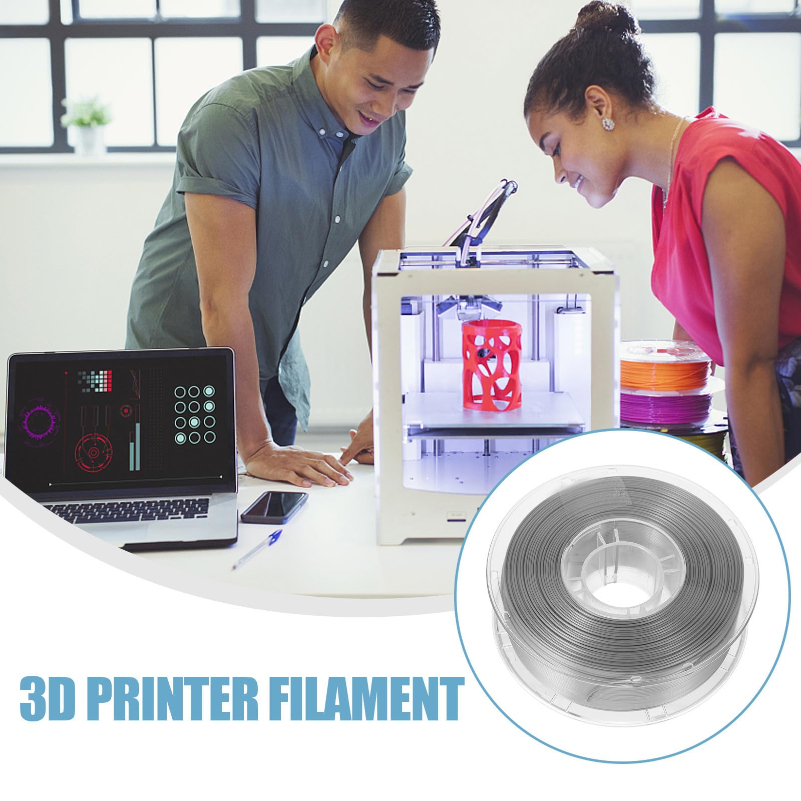 1 Rolle Pla Filament 1,75mm für 3d drucker mit Stabilem Schmelzpunkt und Blasenfreiem Druckfilament für Präzises 3d drucken