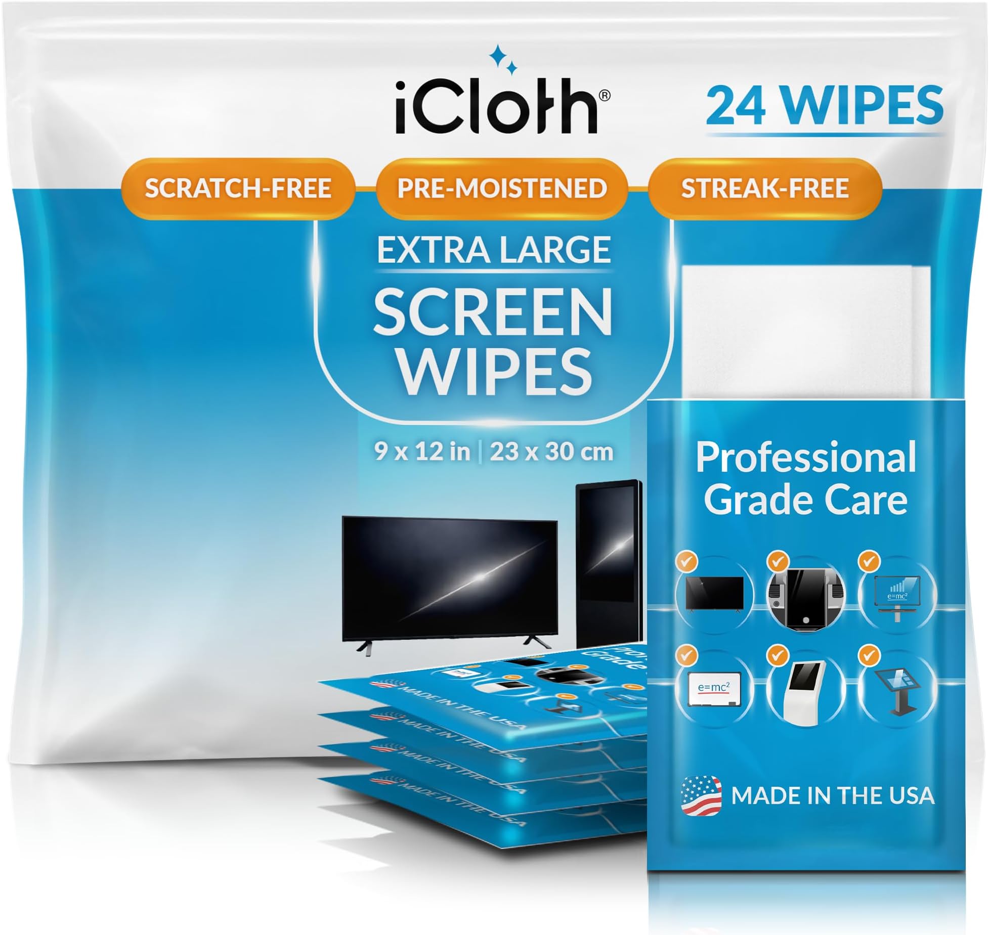 TV (LED, LCD, OLED) & Large Screen Cleaning Wipe