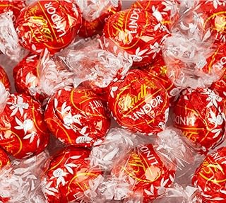 Lind.tMilk Chocolate Truffles Chocolate Candy - Approx 20 Count Milk Chocolate Ball Candy with Smooth, Melting Truffle Center - Maxi Ball, 8.8 oz. Converts to a Nice Candy Dish Jar