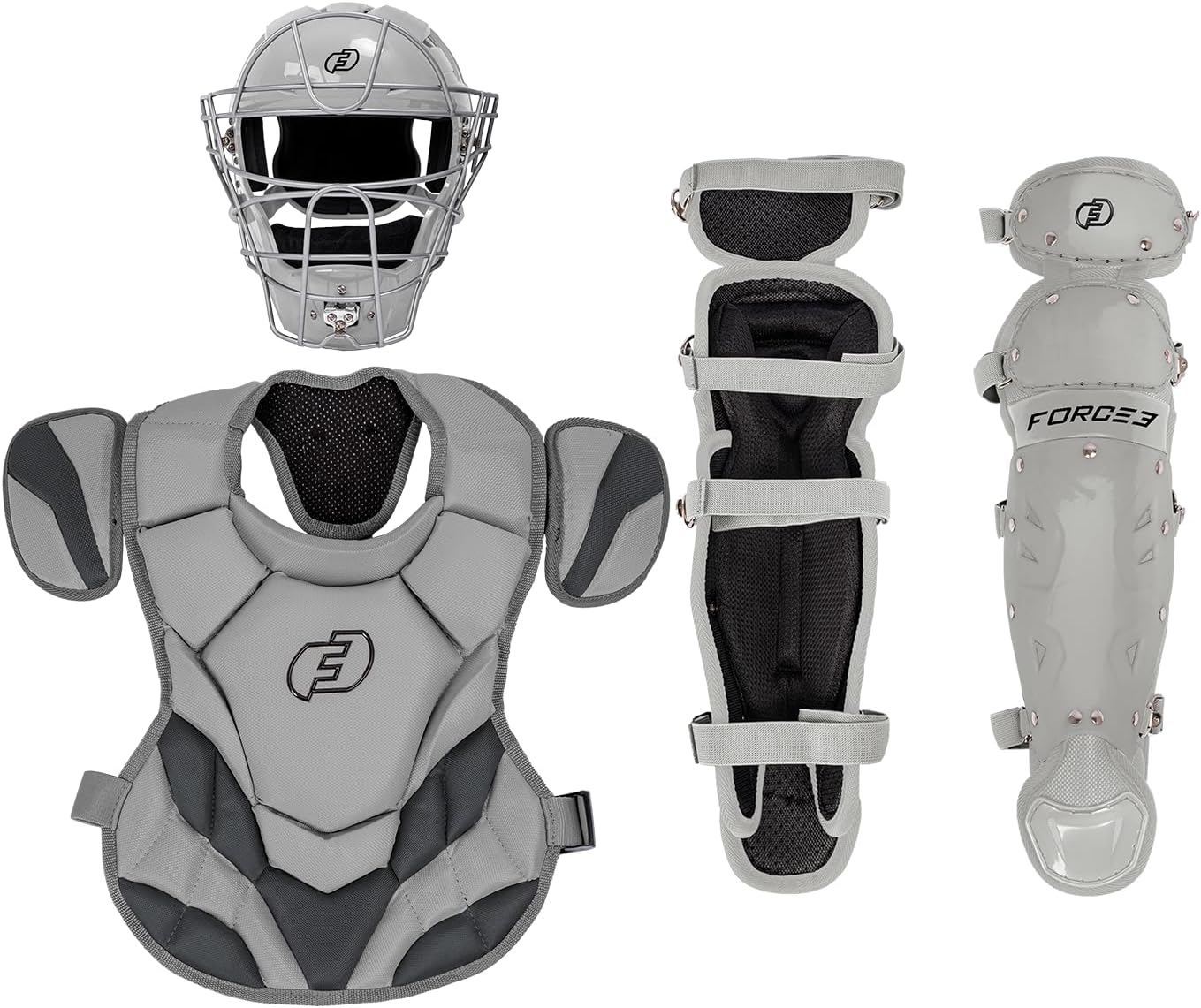 FORCE3 Junior Defender Catchers Set - Ages 6-9 | Meets NOCSAE