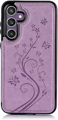 Vista 19 de Asuwish Funda de teléfono para Samsung Galaxy S23 FE 5G con protector de pantalla de vidrio templado y tarjetero con soporte para tarjetero, soporte