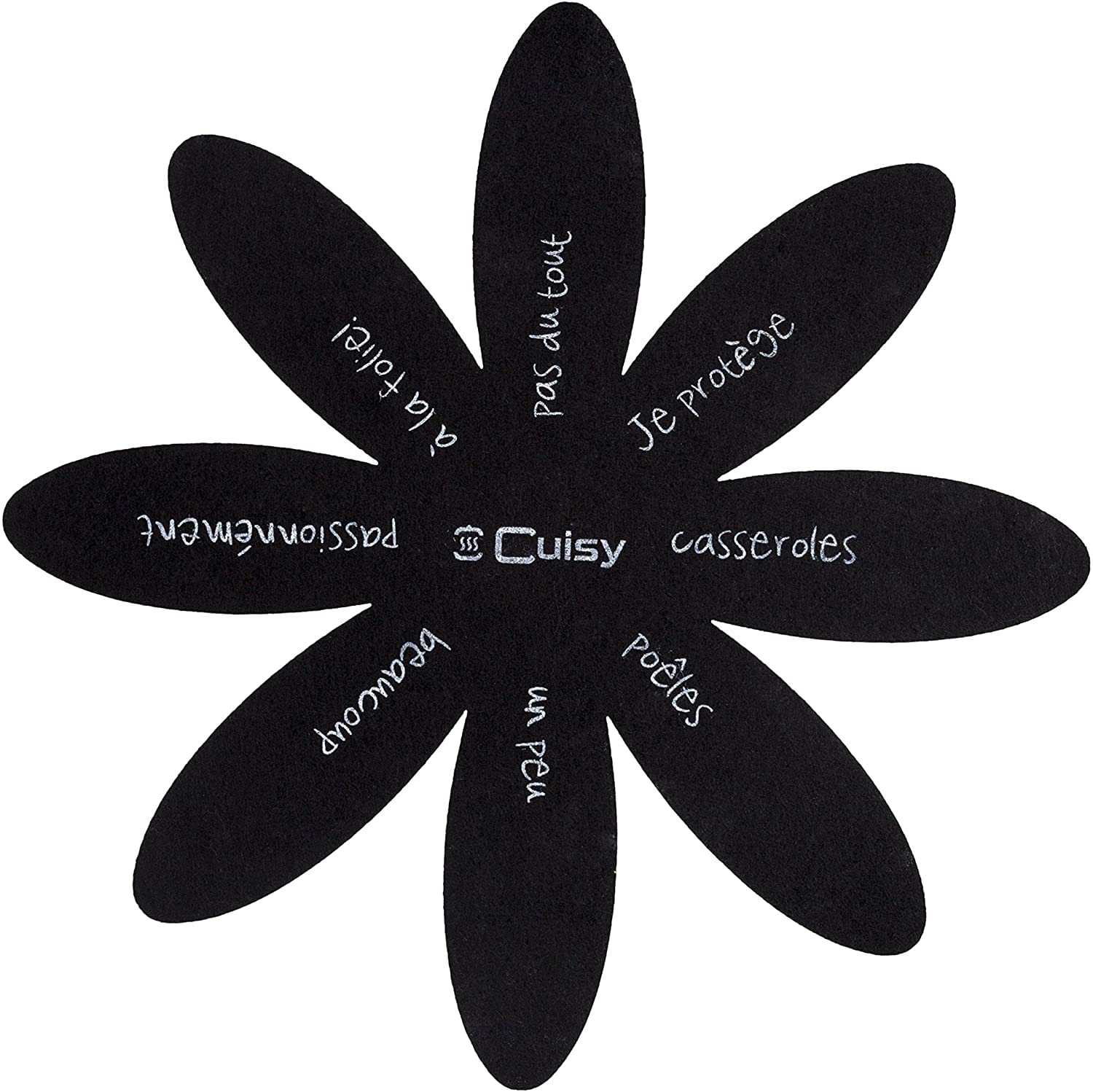 Cuisy kb5469 Protect Frying Pan Felt Brown/Grey/White/Black/Red/Orange/Green/Purple/Beige 37 x 37 x 0 cm, 2 Pieces