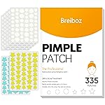 Pimple Patches for Face 335 Patches-255 Round & 80 Star Cute Coloful Acne Patches,Hydrocolloid Pimple Patch Colorful Spot Stickers w/Tea Tree, Salicylic Acid & Cica Oil| Classic & Fashion Zit Covers