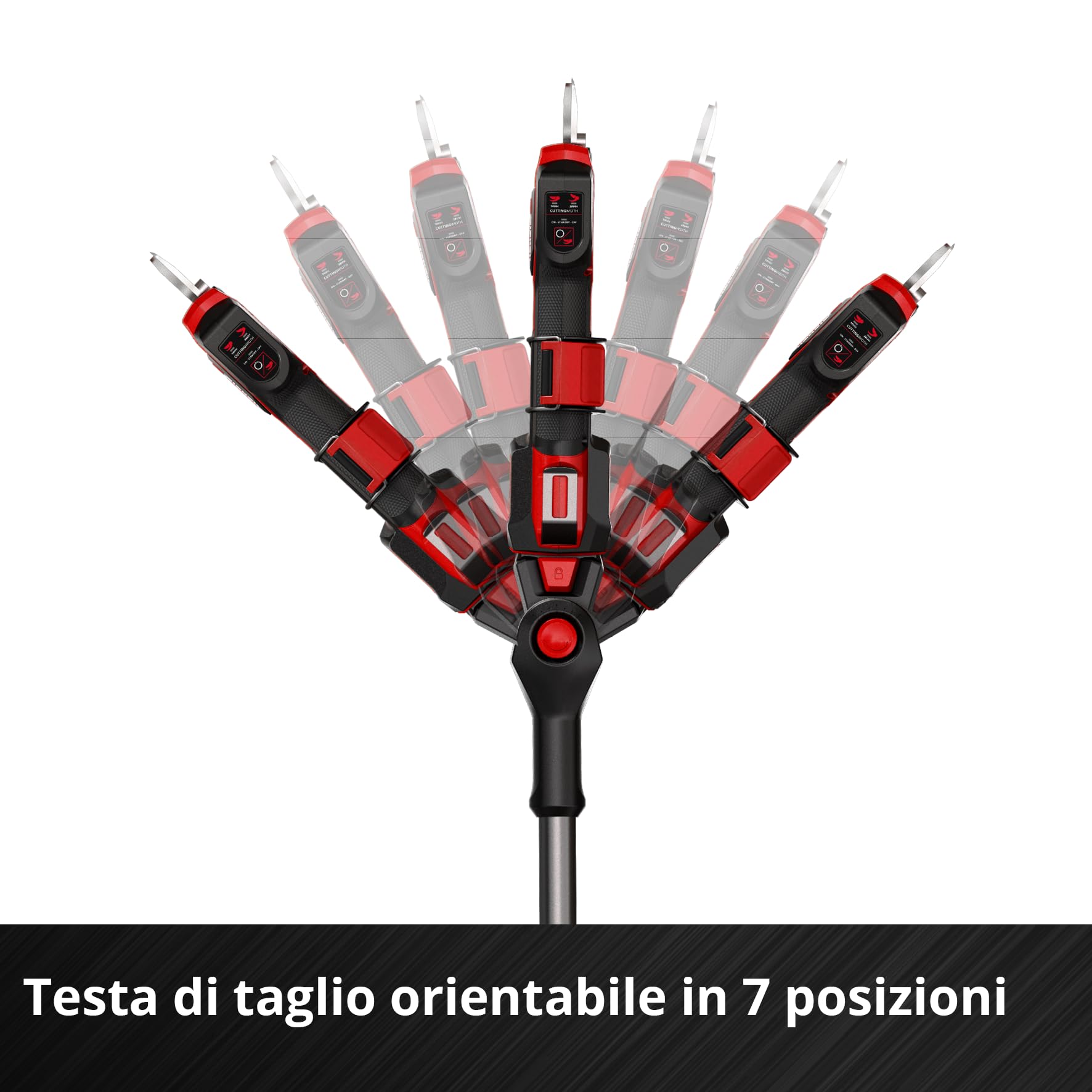 Forbici a batteria GP-LS 18/28 Li T BL-Solo Power X-Change Einhell Professional (18 V, manico telescopico per lavorare a 3,8 m di altezza, rami fino a 28 mm di spessore, lame bypass, senza batteria)
