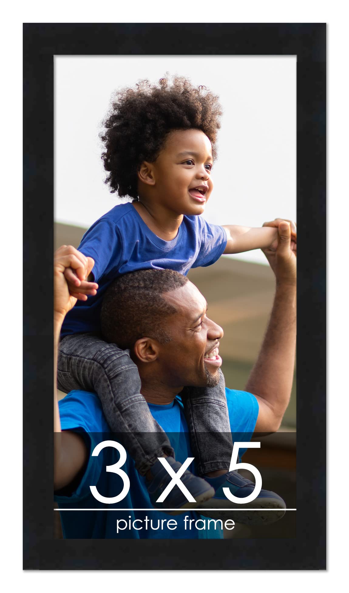 Poster Palooza 26x34 Black Wood Picture Frame - UV Acrylic, Foam Backing, Hanging Hardware Included