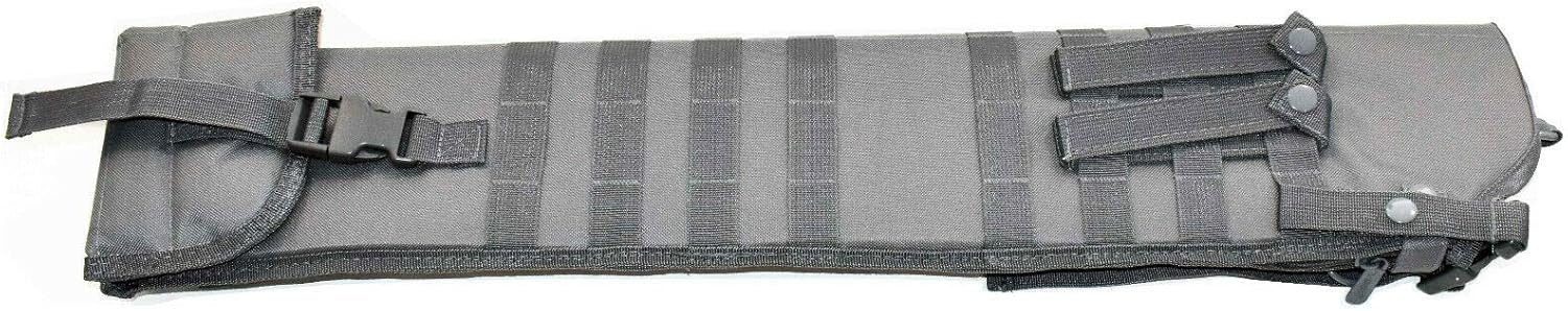 Tactical Scabbard Padded Case for Winchester Sxp Defender case Hunting Storage Soft Range molle Holster Bag Shoulder Military Security atv Horse Motorcycle Truck Quad Carry Padded Bag Gray 34"