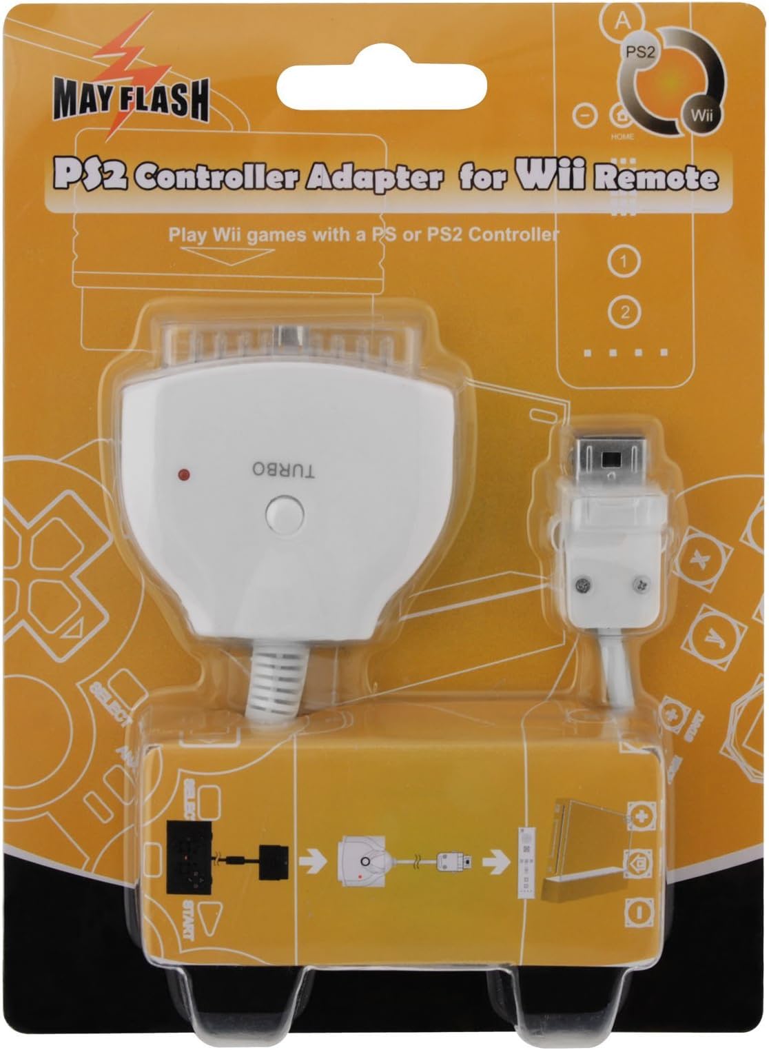 W004 Ps2 Controller Adapter for Wii/Wii U Remote