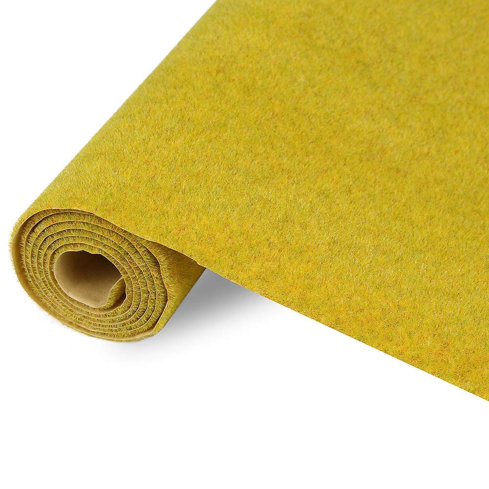 Tapis de gazon artificiel NWFashion 33 x 99 cm tapis herbe synthétique gold yellow green