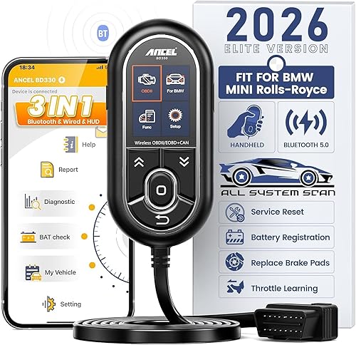 Miniatura 9 de ANCEL BD310 Escáner OBD2 y Lector de Códigos del Motor - Prueba Avanzada de Batería, Análisis de Viaje, Prueba de Rendimiento, Herramienta