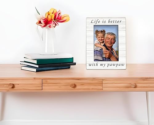 Miniatura 5 de Pawpaw Gifts - Marco de fotos de 4 x 6 pulgadas, marco de fotos de madera de papayas, regalo de cumpleaños para el día del padre, regalos de