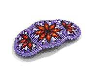 Vista 23 de Pinzas para el cabello con cuentas Colección hecha a mano estilo nativo americano (azul)