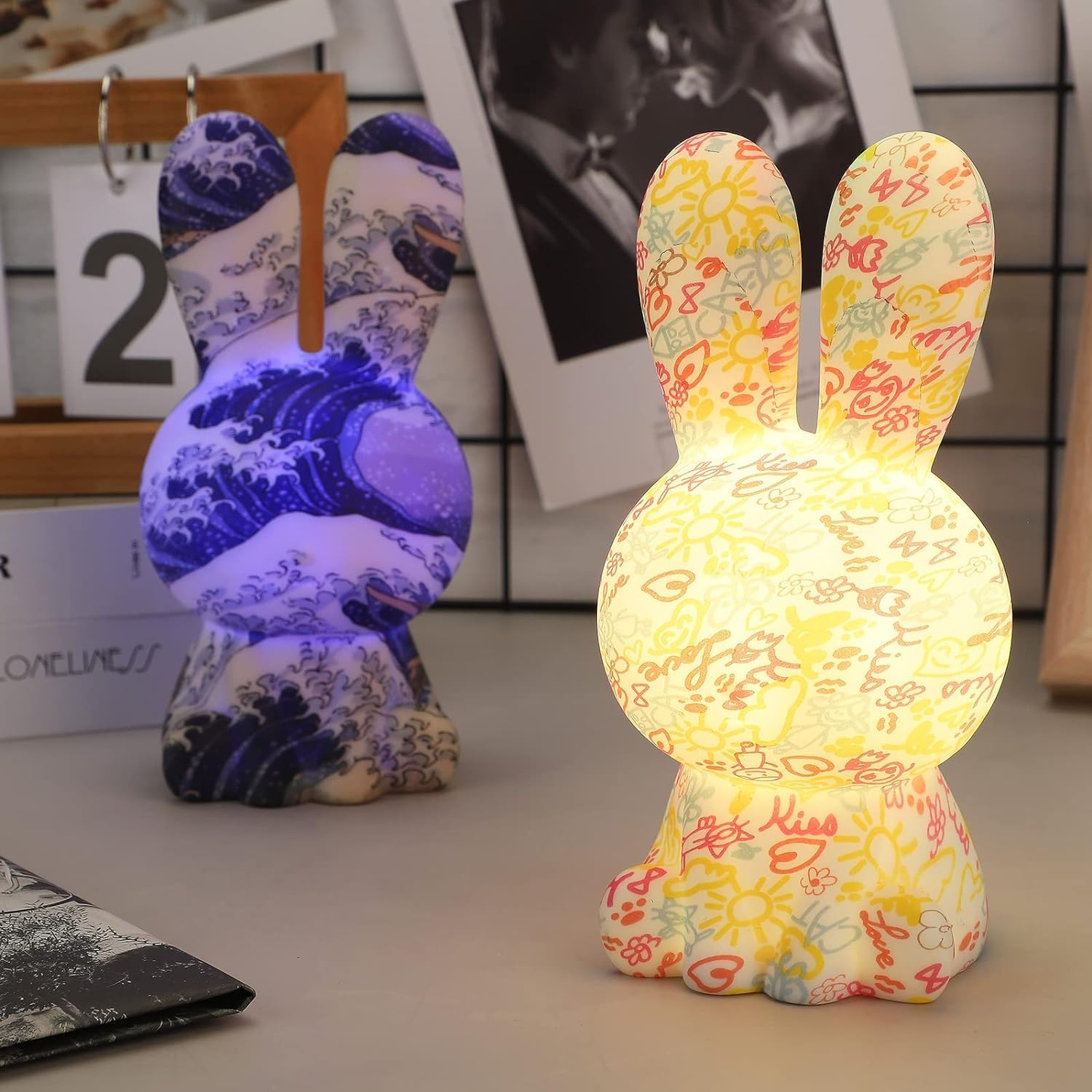 Lámpara de Noche Exquisita para niños, luz Nocturna Recargable por USB, luz para guardería de bebé, lámpara pequeña, luz Nocturna sin Parpadeo