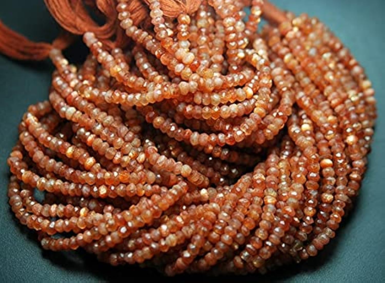 Pierre de soleil d'Afrique rondelles facettées 3.5-4mm LKBEADS pour offrir un bijou unique
