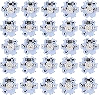 Vista 10 de POCREATION 25 chips LED AXD-1W-5V, bombilla LED de chip de 5 V, 200 lm y 1 W de alta potencia para accesorios de iluminación de bricolaje