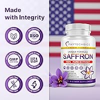 Vista 7 de Suplementos de azafrán – Cápsulas de extracto de azafrán 100% puro – Aumenta la energía y el estado de ánimo, apoya la salud de los ojos