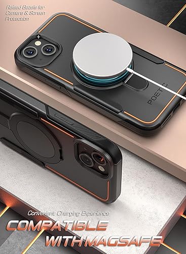 Miniatura 3 de Poetic Neon MagPro - Funda diseñada para iPhone 15 5G de 6.1 pulgadas, compatible con MagSafe de doble capa, resistente, resistente, a prueba de