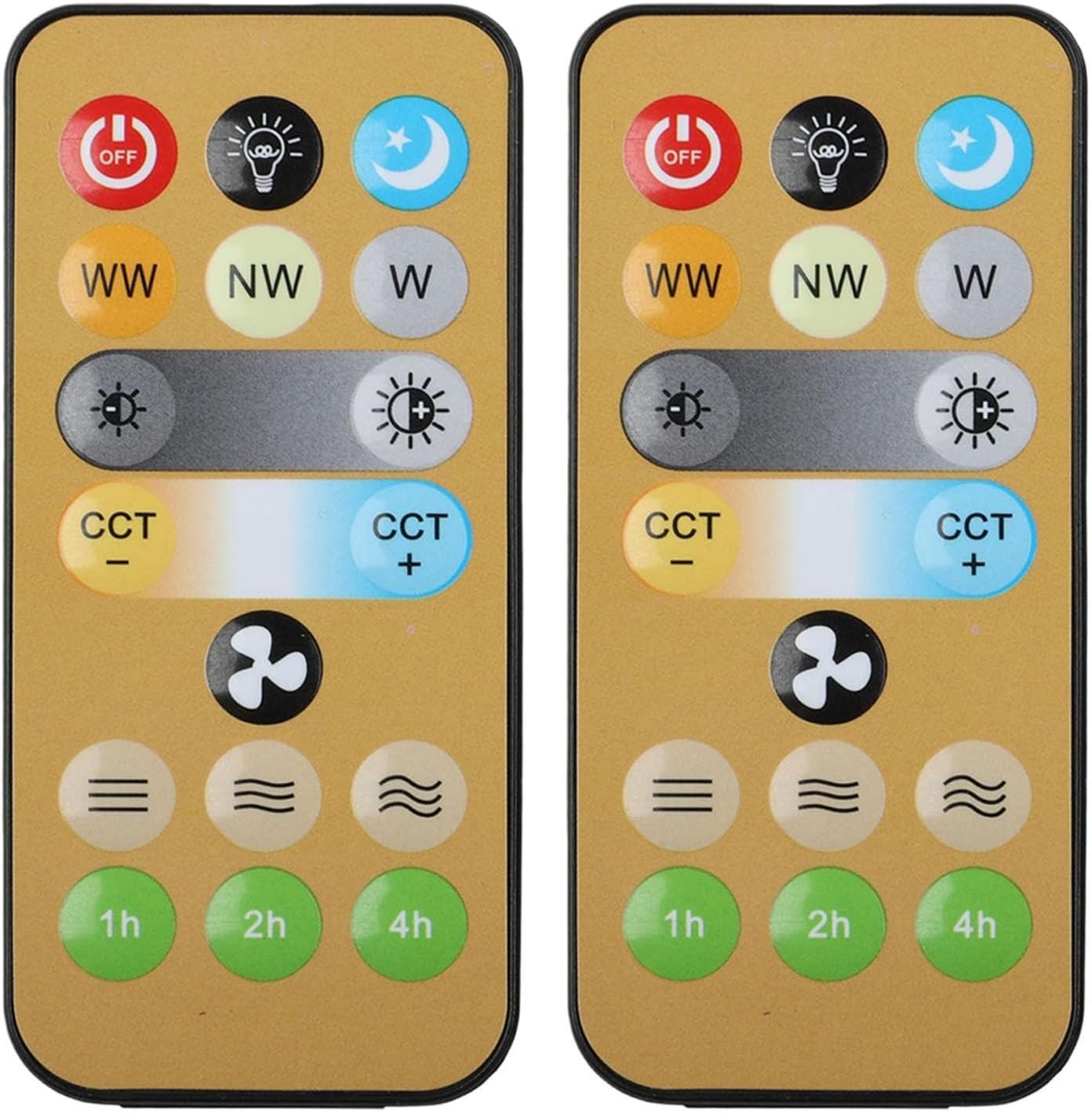 E27 Ceiling Fan Light Remote Control Replacement 2 Pack Handheld Controller Adjustable Fan Speed Dimmable Light for Home