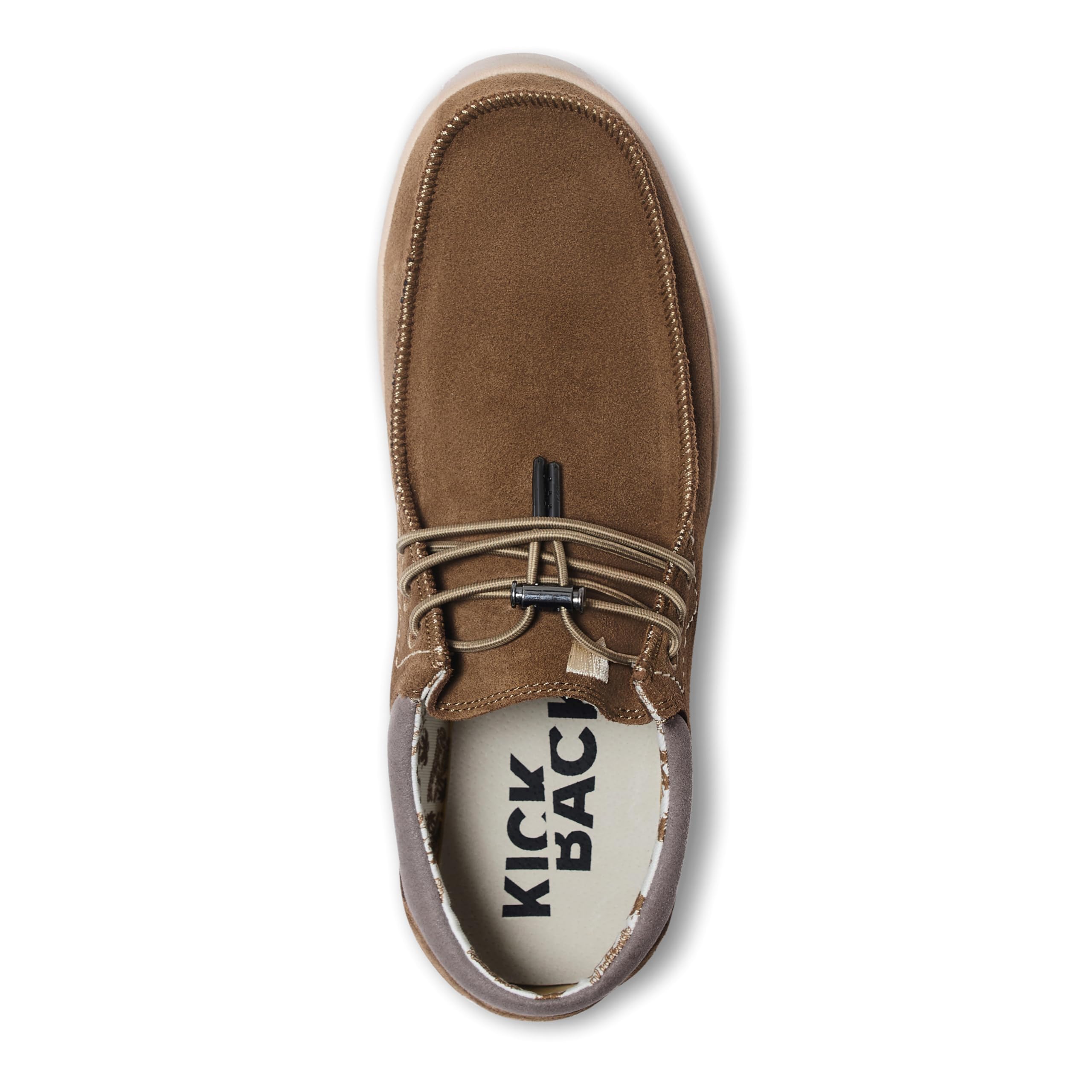 Kickback Haven - Mocasines para Hombre - Zapatos Ligeros Estilo mocasín - Exterior de Suave Piel y Ante - Cordones elásticos Ajustables - Suelas Acolchadas - Plantillas Forradas de Piel