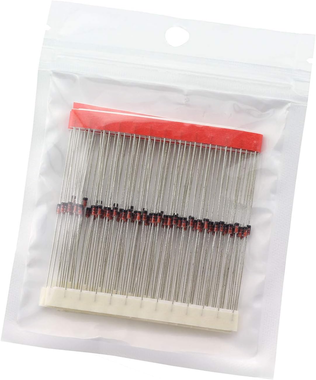 Tegg 100pcs 1N4148 Diode DIY Electronic Components Diode Standard Recovery Power Rectifier DO-35 High-Speed Switching Diodes IN4148