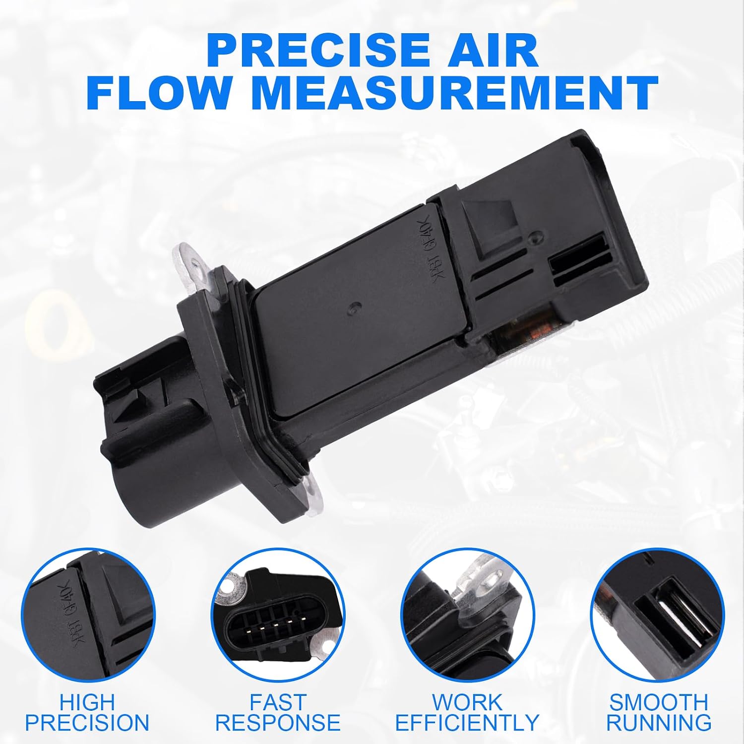 Mass Air Flow Sensor Meter MAF 12576410 213-4222 15865791 Compatible for Lacrosse 2010-2016, CTS 2014-2018, Camaro 2010-2014