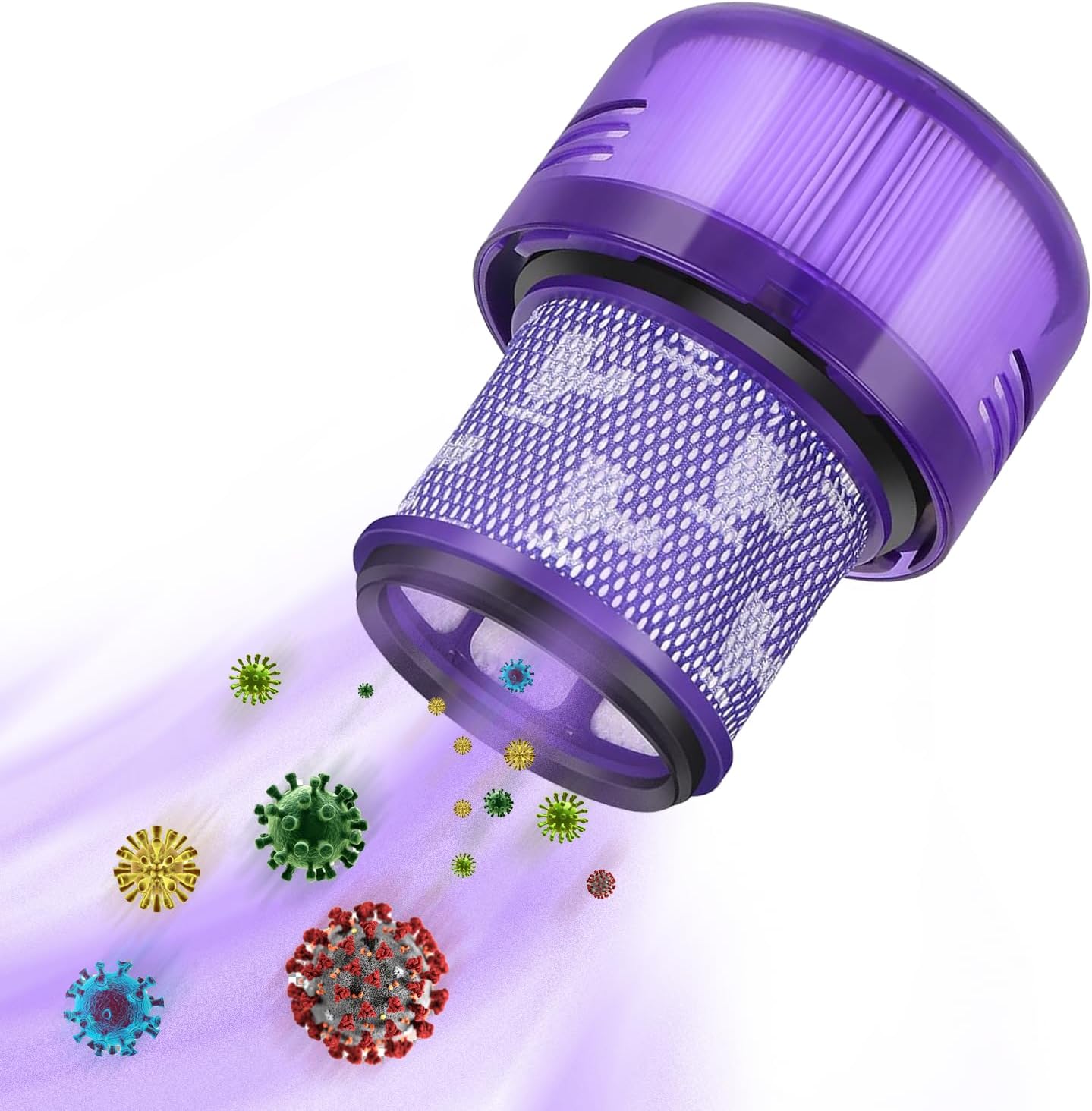 3 Pack Filter Replacement for Dyson V11 Outsize, V11 Outsize Origin, Outsize Absolute+, V15 Outsize Vacuum Cleaner, Compare to Part 970422-01, ‎Purple
