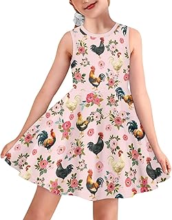Kids Casual Dress for Girls Cute Outfits Sleeveless Clothes Size 3-16 - Buy now