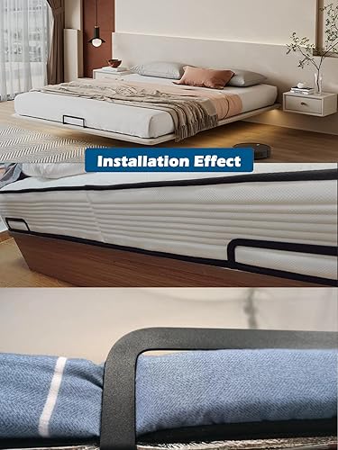 Miniatura 2 de 3.5 pulgadas, color negro, 2 piezas, tapón deslizante para colchón, barra de retención para cama de deslizamiento en movimiento, antideslizante,